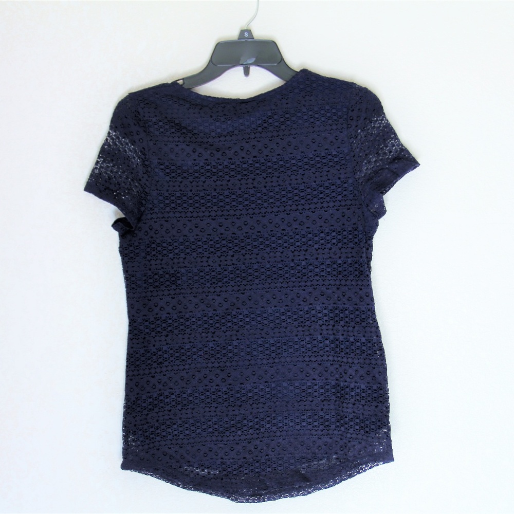 Leo-and-Nicole-Ladies-Short-Sleeve-Scoop-Neck-Lac - Picture 4 of 5